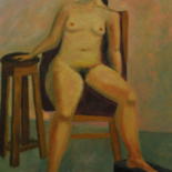 Painting titled "OLGA" by Asher, Original Artwork, Oil
