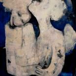 Painting titled "angel" by Aslan Ünsal, Original Artwork, Acrylic Mounted on Wood Stretcher frame