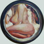 Pittura intitolato "Round 2, Peephole (…" da Atelier N N . Art Store By Nat, Opera d'arte originale, Acrilico