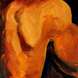 Peinture intitulée "Homme de dos" par Atelier N N . Art Store By Nat, Œuvre d'art originale, Acrylique