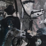 Peinture intitulée "Étranger Forain" par Philippe Kaïkdjian, Œuvre d'art originale, Acrylique