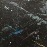 Painting titled "Noire abstraction" by Aurélien Farlet, Original Artwork, Acrylic