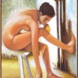 Malerei mit dem Titel "Shower" von Koiliar Is, Original-Kunstwerk