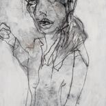 Dessin intitulée "Porträt51" par Barbara Kroll, Œuvre d'art originale, Crayon