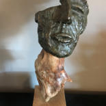 Skulptur mit dem Titel "Fractures" von René Barranco, Original-Kunstwerk, Ton