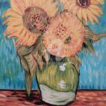 "Van Gogh's Three Su…" başlıklı Tablo Becky Arner tarafından, Orijinal sanat, Akrilik