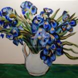 Painting titled "Van Gogh's Vase wit…" by Becky Arner, Original Artwork, Acrylic