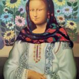 "Romanian Monalisa" başlıklı Tablo Bejinari Florin tarafından, Orijinal sanat, Petrol