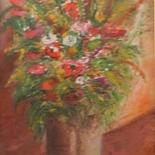 Painting titled "fleures" by Mohammed Bekhti, Original Artwork