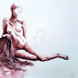 Peinture intitulée "Figura humana 4 2024" par Benilde, Œuvre d'art originale, Aquarelle