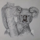 Dibujo titulada "Koala" por Bérengère Labarthe (Lab-Art), Obra de arte original, Bolígrafo