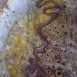 Peinture intitulée "Serpent d’Étoile" par Alain Bernegger, Œuvre d'art originale, Pigments