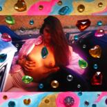 Collages titled "Sex…Color de Brasil" by Bernie Spielmann, Original Artwork, Lacquer