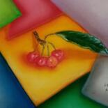 Dessin intitulée "Fruits sur un tas d…" par Bertrand Jost, Œuvre d'art originale, Pastel