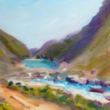 Pittura intitolato "Glendalough Descent…" da Bill O'Brien, Opera d'arte originale, Olio