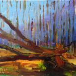 Painting titled "Old Timber Glendalo…" by Bill O'Brien, Original Artwork, Oil