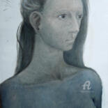 Peinture intitulée "Portrait" par Blandine Sanchis, Œuvre d'art originale, Huile