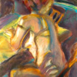 Painting titled "ptk9 TURNED HEAD" by Bob Dornberg, Original Artwork
