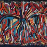 Картина под названием "Street Art" - Robert Bodson, Подлинное произведение искусства, Масло