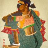 Painting titled "INDIAN RURAL WOMEN" by Bolgum Nagesh Goud, Original Artwork