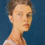 图画 标题为“Portrait de Undine…” 由Sandrine Borgniet, 原创艺术品, 铅笔