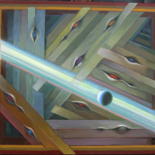 Картина под названием "Cвет далёкой звезды…" - Boris Kotov, Подлинное произведение искусства, Масло