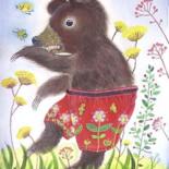 Painting titled "stung bear" by Kipik, Original Artwork