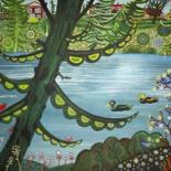 Painting titled "Grenadier Pond" by Kipik, Original Artwork