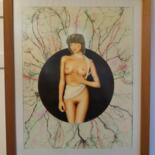 Peinture intitulée "déesse" par Jean-Claude Bourras, Œuvre d'art originale, Acrylique Monté sur Plexiglas