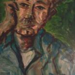 Schilderij getiteld "Self Portrait" door Brandon Nicholas, Origineel Kunstwerk, Olie