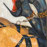 Peinture intitulée "На лабутенах" par Anastasiia Briart, Œuvre d'art originale, Acrylique