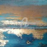 Peinture intitulée "Blue dreams" par Brigitte Dravet, Œuvre d'art originale, Acrylique Monté sur Châssis en bois