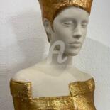 Sculpture intitulée "Pachamama" par Brigitte Dravet, Œuvre d'art originale, Résine