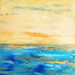 Peinture intitulée "Reflets dorés" par Brigitte Mathé (MBL), Œuvre d'art originale, Acrylique