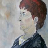 Peinture intitulée "Agnès "série Modèle"" par Brigitte Mathé (MBL), Œuvre d'art originale, Huile