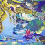 Peinture intitulée "Nacelles de Satin V…" par Brigitte Charles, Œuvre d'art originale, Pastel