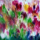 Painting titled "jardin sauvage.jpeg" by Brigitte Dravet, Original Artwork, Acrylic