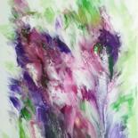 Painting titled "Jardin mauve.jpg" by Brigitte Dravet, Original Artwork, Acrylic