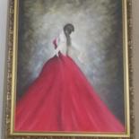 Dama De Vermelho, Painting by Acuan