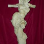 Rzeźba zatytułowany „CRUCIFIED SYMBOL -…” autorstwa Calvin Albert, Oryginalna praca, Technika mieszana