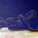Arte digital titulada "Desnudo Azul" por Camusartist, Obra de arte original
