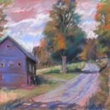 Painting titled "Vermont Afternoon" by Candy Barr, Original Artwork