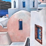 Painting titled "Cyclades 03" by Henri Capell, Original Artwork