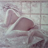 Pintura intitulada "Violette Fragrance" por Cardoso Manu, Obras de arte originais, Óleo Montado em Armação em madeira