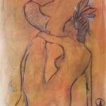 Peinture intitulée "Woman in creation" par Carine Berbain, Œuvre d'art originale, Encre