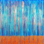 Painting titled "A Crush on Copper (…" by Carla Sá Fernandes, Original Artwork, Acrylic Mounted on Wood Stretcher frame