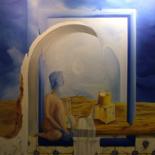 Painting titled "Visoes de Um Azul_v…" by Carlos Godinho, Original Artwork, Oil