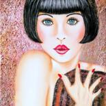 Painting titled "GLAMOUR Nº 1- DETAL…" by Carmen G. Junyent, Original Artwork, Acrylic