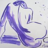 "Curves 28 Purple -…" başlıklı Resim Carmen Tyrrell tarafından, Orijinal sanat, Mürekkep