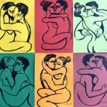 Painting titled "Lovers-Romance - (s…" by Carmen Tyrrell, Original Artwork, Acrylic
